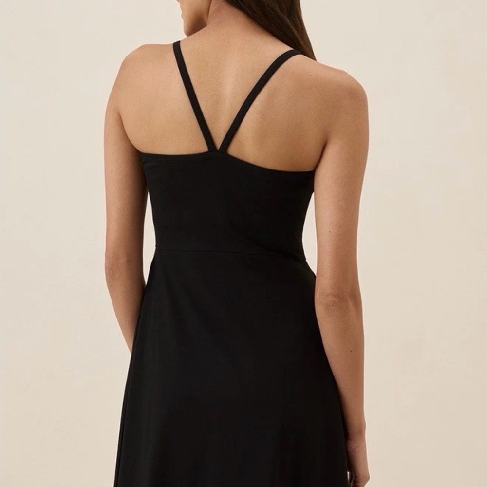Pact fit and flare black dress S - Picture 2 of 5